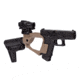 IMI Defense Katlan Glock 17, Glock 19 Carbine Conversion w/Tactical Brace, Black, KTL-B-19BLACK