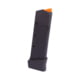 IMI Defense Polymer Glock 43X, Glock 48, 12 Round Pistol Magazine, Black, 12, IMI-ZMGX12BLACK