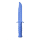 IMI Defense Rubberized Training Knife, Blue, IMI-ZRTKBLUE