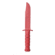 IMI Defense Rubberized Training Knife, Red, IMI-ZRTKRED