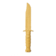 IMI Defense Rubberized Training Knife, Yellow, IMI-ZRTKYELLOW