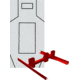 Infinite Defense C-Zone Infinity Target and Adjustable Stand, White, CZSTP