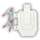 Infinite Defense Half-Size Infinity Target, Silhouette, White, USPSAHS
