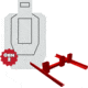 Infinite Defense Infinity Target &amp; Adjustable Stand Bundle, White, ITSBP