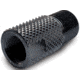 Infinite Product Solutions 1/2-28 - M14 x 1 LH Thread Adapter, Black, Knurled, 1228-14LH-BS-K