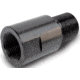 Infinite Product Solutions 1/2-28 - M14 x 1 LH Thread Adapter, Black, Smooth, 1228-14LH-BS