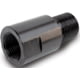 Infinite Product Solutions 1/2-28 - M14 x 1 LH Thread Adapter, Black, Smooth, 1228-14LH-BS