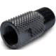 Infinite Product Solutions 1/2-28 - M16 x 1 LH Thread Adapter, Black, Knurled, 1228-16LH-BS-K