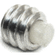 Infinite Product Solutions 1/4x20 Aluminum Delrin Tipped Set Screw Replacement, Polished Aluminum, 1420-SS-A-DT