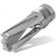 Infinite Product Solutions Gen 1 QD 3-Prong Flash Hider, 9mm Luger, 1/2x36, Natural Stainless Steel, FH-3PRG-G1-303-U-1236-CW