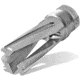 Infinite Product Solutions Gen 1 QD 3-Prong Flash Hider, 9mm Luger, M13.5 x 1 LH, Natural Stainless Steel, FH-3PRG-G1-303-U-135LH-CW