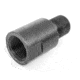 Infinite Product Solutions M13.5 x 1 LH - 1/2-28 Thread Adapter, Black, Smooth, 135LH-1228-BS
