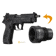 Infinite Product Solutions SIG Sauer Mosquito to 1/2-28 Conversion Adapter, Black, MOSQ-1228-BS