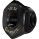 Infinite Product Solutions Tapered Thread Adapter, Black Oxide/Black Phosphate, 1/2x28, AD-TPR-4140-BOG-1228