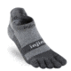 Injinji Run Lightweight No Show Nuwool Socks - Mens, Charcoal And Black, Extra Large, 201310-CBS-XL