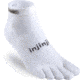 Injinji Run Original Weight Mini Crew Xtralife Socks - Mens, White, Small, 202130-WHT-S