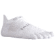 Injinji Run Original Weight No Show Xtralife Socks - Mens, White, Small, 202110-WHT-S