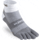 Injinji Trail Midweight Mini Crew Xtralife Socks - Mens, White And Gray, Small, 203230-WHG-S