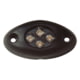 Innovative Lighting Surface-Mount 4-Led Courtesy Light - White, Black Case, 004-5000-7
