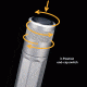 Inova X5 Lithium Powered 31 Lumens LED Flashlight,Black,Quad Pack X5DMB-QT/UV