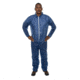 International Enviroguard 2012 Polypropylene Coverall w/Elastic Wrist and Open Ankle, Navy Blue, 2XL, Case of 25, N2012XXL