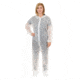 International Enviroguard 2012 Polypropylene Coverall w/Elastic Wrist and Open Ankle, White, Extra Large, Case of 25, 2012XL