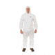 International Enviroguard Body Filter 95+ 4028 Coverall w/Hood, Elastic Wrist &amp; Ankle, White, 2XL, Case of 25, 4028XXL