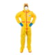 International Enviroguard ChemSplash 1 Coverall w/Hood &amp; Boot, Elastic Wrist &amp; Ankle, Yellow, Extra Large, 6 Pack, 7019T-XL