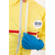 International Enviroguard ChemSplash 1 Coverall w/Hood, Elastic Wrist &amp; Ankle, Yellow, L, 6 Pack, 7015T-L