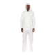 International Enviroguard MicroGuard CE Coverall w/Hood, Boot, Tunnelized Elastic Wrist and Ankle, White, L, Case of 25, CE8019CI-L