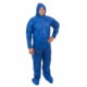 International Enviroguard SMS 2229 Coverall w/Attached Hood and Boot, Blue, Medium, 25EA/CS 2229BM