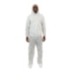 International Enviroguard SMS 2229 Coverall w/Attached Hood and Boot, White, Large, 25EA 2229L