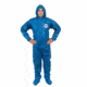 International Enviroguard ViroGuard 2404 Coverall w/Hood, Boot, Elastic Wrist and Back, Blue, Extra Large, Case 25, 2404-XL