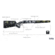 iota Outdoors Kremlin Rifle Stock for Remington 700 Long Actions with Remington Facotry Sporter/Remington Standard Sendero Barrel Cortour, Midnight Grey, 97-121110-21-1311121-1