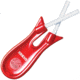 IOXIO Fixed Ceramic Sharpener, 6.5in Overall, Red Synthetic Handle, Two 2.5in Round Ceramic Rods, Ideal For Blunt Knives And Sharpening Beginners, Red, MS-0905FS