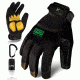 Ironclad Mens EXO Modern Leather Reinforced Glove, Gray w/Tan Palm Accents, M EXO-MLR-03-M