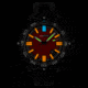 Isobrite Afterburner Series T100 Tritium Watch, Black/Red, 47mm, ISO4003