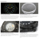 Isobrite Executive Series T100 Tritium Automatic Watch, Black/Black/White, 49mm, ISO712