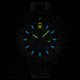 Isobrite ISO1101 Squadron Series T100 Tritium Illuminated Automatic Watch, Black Case, Blackout Dial, 44.5mm, ISO1101