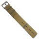 ISOBrite Nylon Watch Band, Tan, Silver Buckle, Small INB100-T