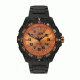 ISOBrite T100 Valor  Series Orange Watch With Polyurethane Band, Black/Orange, Small ISO312