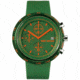 Issey Miyake SILAt001 Trapezoid Al Mens Watch - Green Band, Green Case