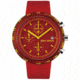 Issey Miyake SILAt003 Trapezoid Al Mens Watch - Red Band, Red Case