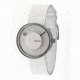 Issey Miyake SILAv003 Vue Yves Behar Watch - White Band, Silver Case