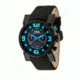 Ita 00.05.09 B Compax Factory Mens Watch, Blue Numbers, Black Band
