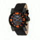 Ita 00.05.11 B Compax Factory Mens Watch, Orange Numbers, Black Band
