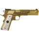 Iver Johnson Arms Golden Eagle XL10 Pistol, 10mm Auto, 6 in barrel, 24K Gold Plated, 8 Round Magazine, GOLDEAGLEXL10WP-FRRMPG