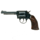 Iver Johnson Arms 55A Revolver, .22 Long Rifle, 4.5in barrel, blued finish steel frame, brown plastic grip, revolving chamber, fixed blade and notch, 8 round cylinder, IJ-55A-.22LR-4.5-1-FRRMPG