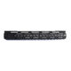JE Machine Tech Free Float .223/5.56 KeyMod Handguard w/Top Rail Relief/Barrel Nut, 15 inch, Black PS-223KM15BLK