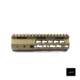 JE Machine Tech Free Float .223/5.56 KeyMod Handguard w/Top Rail Relief/Barrel Nut, 7 inch, Black, PS-223KM7BLK